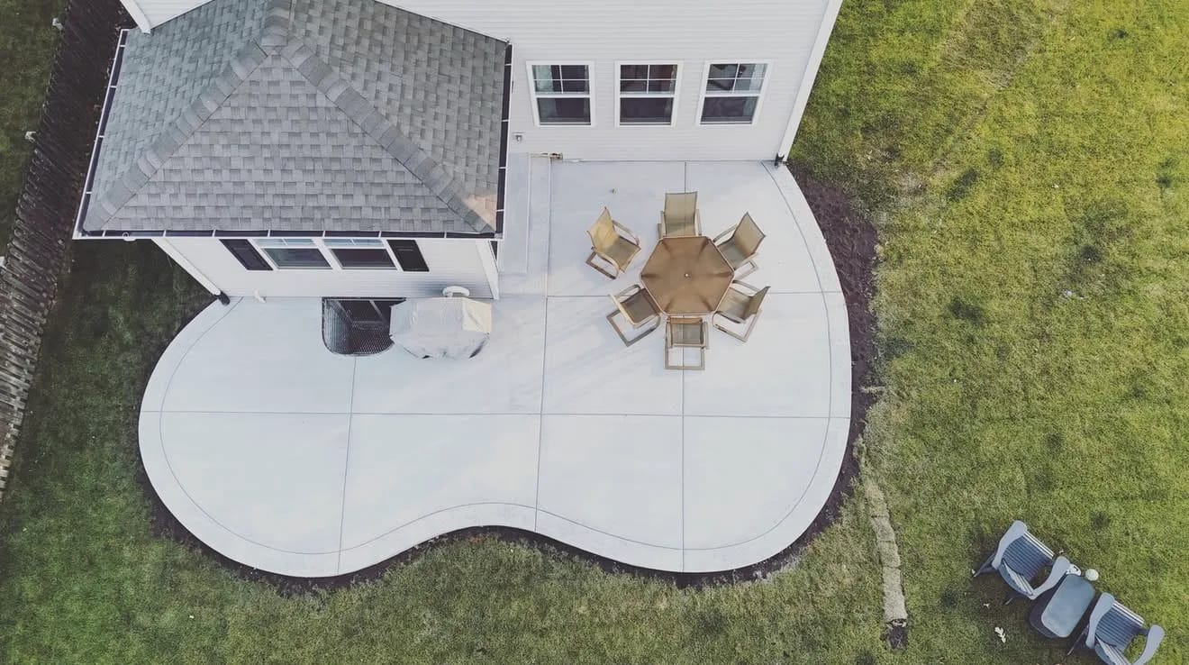Concrete patio project by MPS Concrete & Design